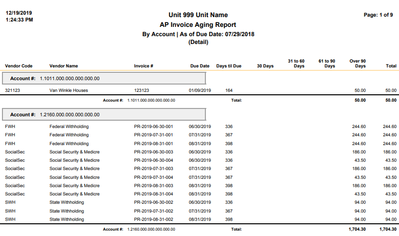 sample ap invoice aging report